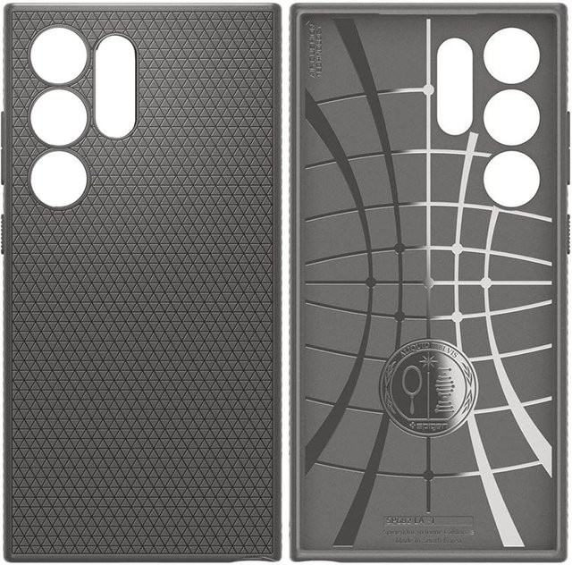 Spigen Liquid Air Schutzhülle für Samsung Galaxy S24 Ultra in Granitgrau - Bild 1
