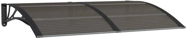 vidaXL Türvordach aus Polycarbonat in Schwarz, B/H: 150 x 100 cm - Bild 1
