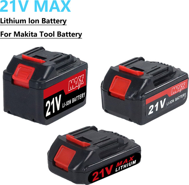 Makita Hochleistungs-Lithium-Ionen-Akku mit Ladegerät für Elektrowwerkzeuge, Farbe: Schwarz - Bild 1
