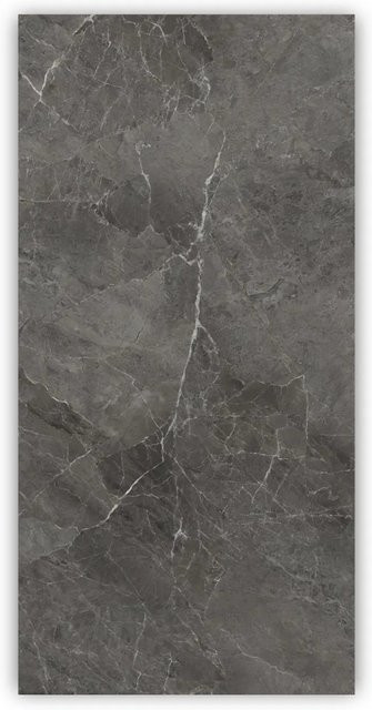 Walllux Duschrückwand Marmor Dunkelgrau in Steinoptik aus Alu-Verbund, B/H: 125 x 255 cm, Stärke: 3 mm - Bild 1