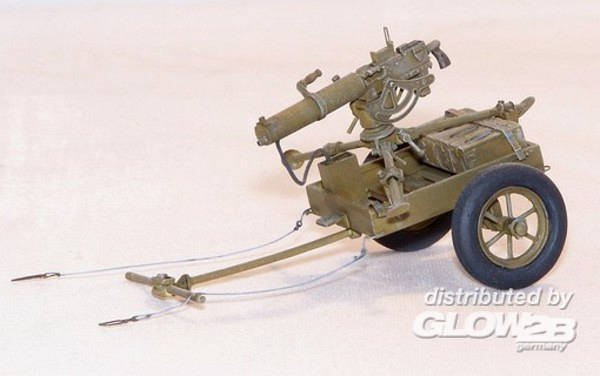 plusmodel U.S. Handkarren M3A1 mit Browning 0,3, Braun - Bild 1