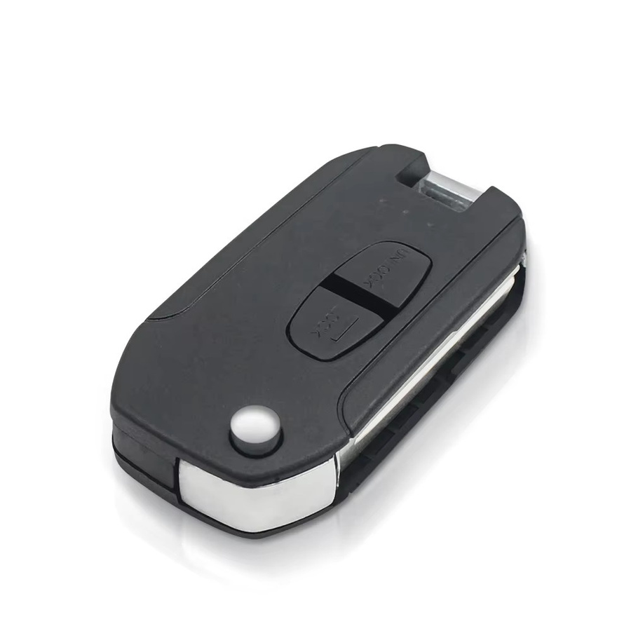 Keyyou Flip Remote Autoschlüssel Hülle in Schwarz für Mitsubishi Pajero Sport Outlander Grandis ASX mit Mit11/Mit8 Klinge - Bild 2