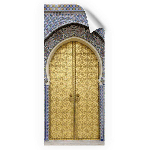 mySPOTTI Duschrückwand-Panel fresh in Blau mit Metalloptik, H: 210 cm, B: 90 cm - Bild 2