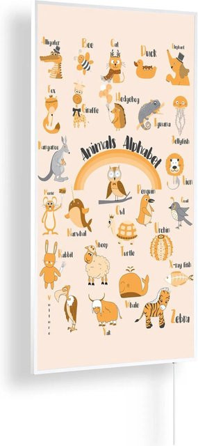 Könighaus Infrarotheizung Animal ABC Kinderzimmer Edition in Weiß, 1.000 W - Bild 1