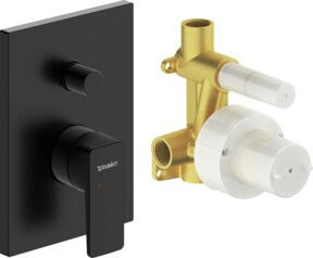 Duravit Fertigmontageset Manhattan UP-WA.-EHM in Schwarz mit Keramik und verdeckter Installation - Bild 1