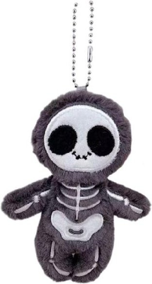 Schlüsselanhänger Plüsch, Mumie Skelett, Kinder, black - Bild 1