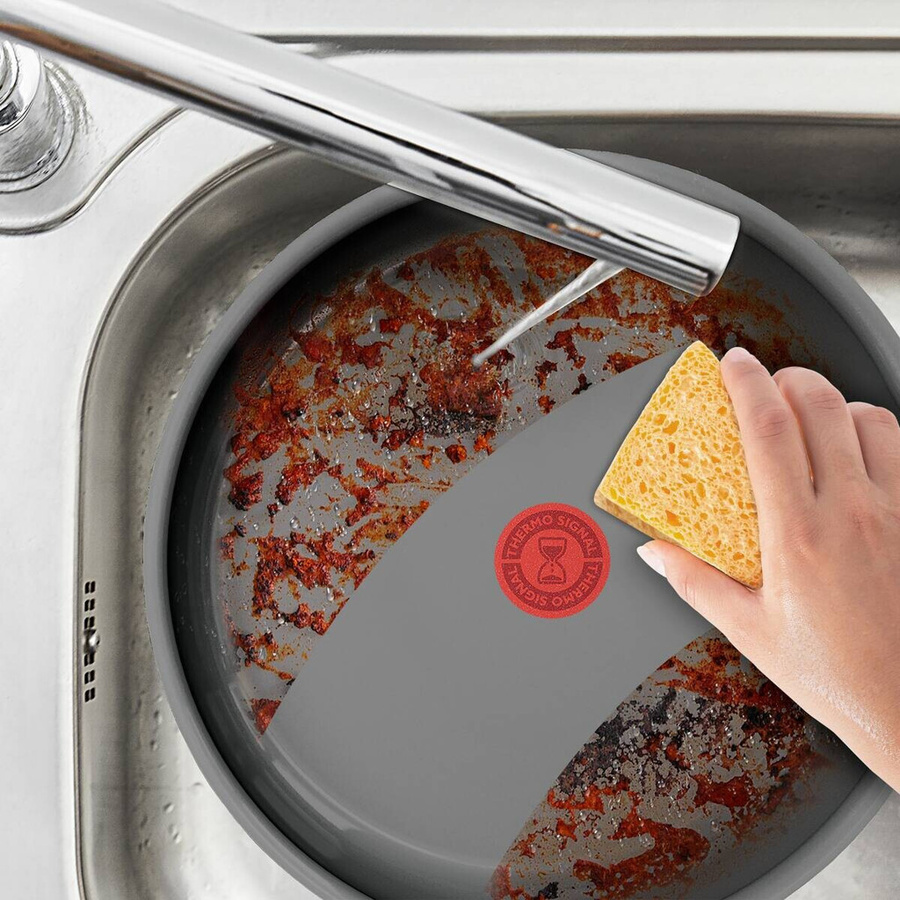 Tefal Bratpfanne aus Aluminium mit Keramikbeschichtung in Grau und Schwarz, Durchmesser: 28 cm - Bild 3