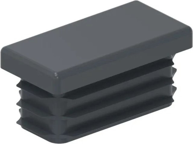 FeNau Kunststoffkappe für Rechteckrohr 40 x 20 mm in Anthrazit RAL 7016 aus Kunststoff - Bild 1