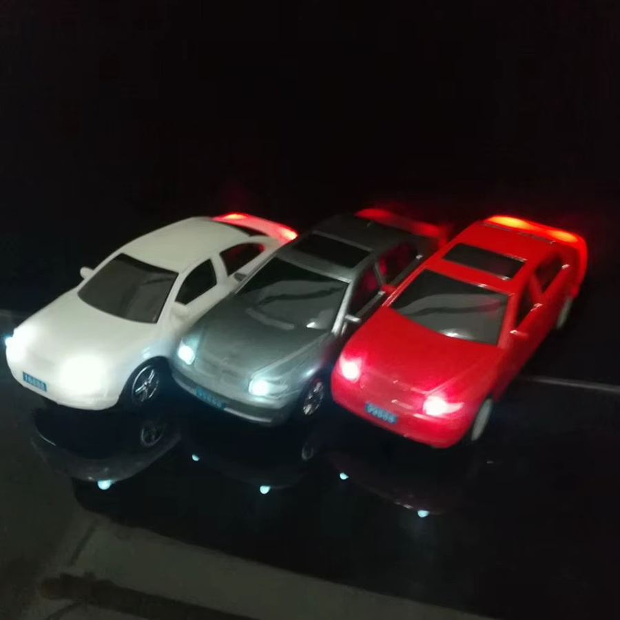 SANMERSEN Sandtisch Modell Auto, mit LED-Lichtern, 10-teiliges Set - Bild 3