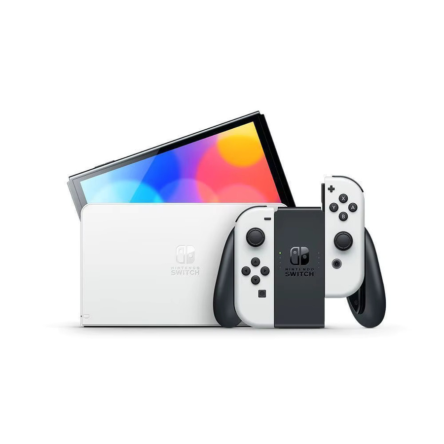 Nintendo Switch OLED-Modell Videospielkonsole mit weißen Joy-Con - Bild 3