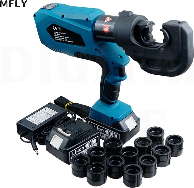 XMSJ Wiederaufladbare elektrische hydraulische Crimpzange EZ-300/EZ-400 in Blau - Bild 1