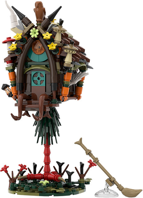 Gobricks Baba Yaga Hütte Oma Yaga, Konstruktions-Bausteine, Fantasy - Bild 1