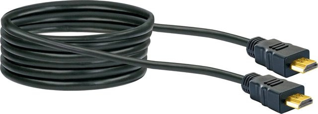 Schwaiger Premium High-Speed HDMI Kabel mit Ethernet in Schwarz und Gold, Länge: 3,0 m - Bild 1