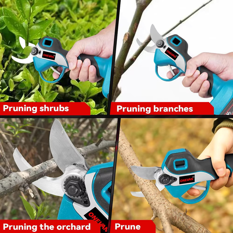 Bürstenlose elektrische Gartenschere mit 1000W und 30mm Schneidkapazität für Makita LXT Akkus in Blau - Bild 4