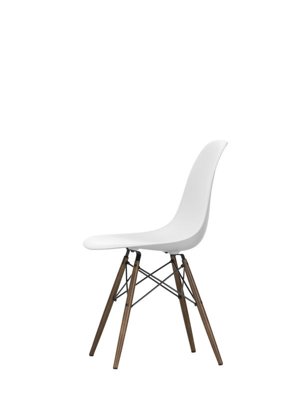 Vitra DSW Eames Plastic Side Chair in Weiß aus Kunststoff und Holz - Bild 2