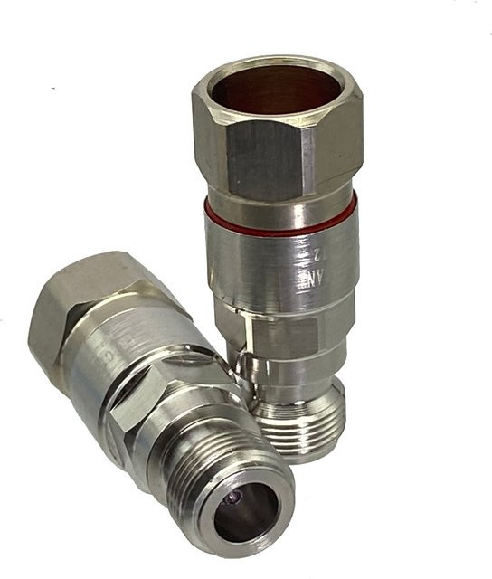 Andrew Steckverbinder N-Buchse 1/2 Zoll für gewelltes Kupfer Wire Terminal in Silber - Bild 1