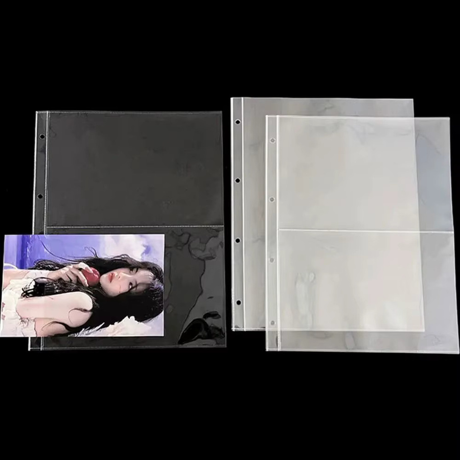 A4 Kpop Fotocard Binder Nachfüllseiten aus säurefreiem PP in Transparent für Fotoalben und Kartensammlungen - Bild 3
