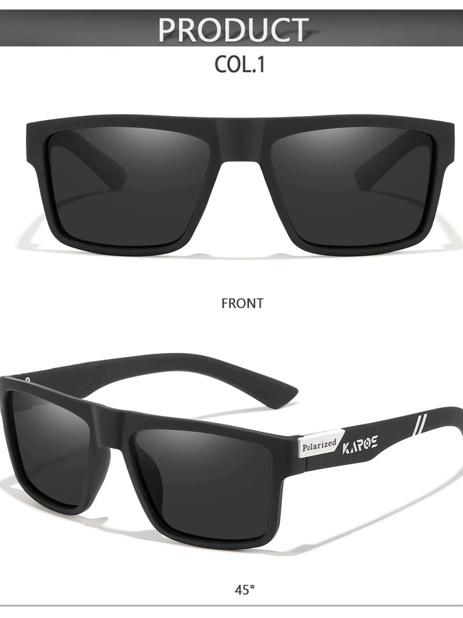 Karos Sonnenbrille, polarisiert, rectangular, Kunststoff, Unisex - Bild 4