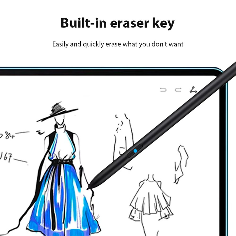 Samsung Stylus S Pen für Galaxy Tab mit magnetischer Befestigung und Palm Rejection, Farbe: Schwarz - Bild 4