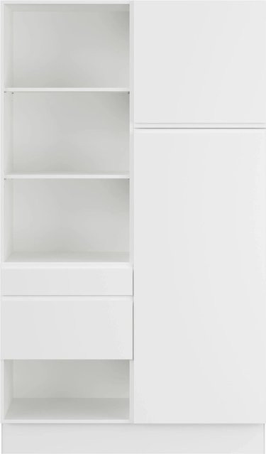 Impuls Küchen Hauswirtschaftsmodul HWR4120H6 in Weiß mit Soft-Close-Türen und Regalböden, Breite: 120 cm - Bild 1