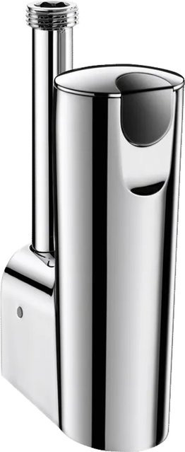 Delabie TEMPOMATIC 4 Urinal-Druckspüler G1/2 D-Form mit 6V Akku in Silber aus Messing - Bild 1