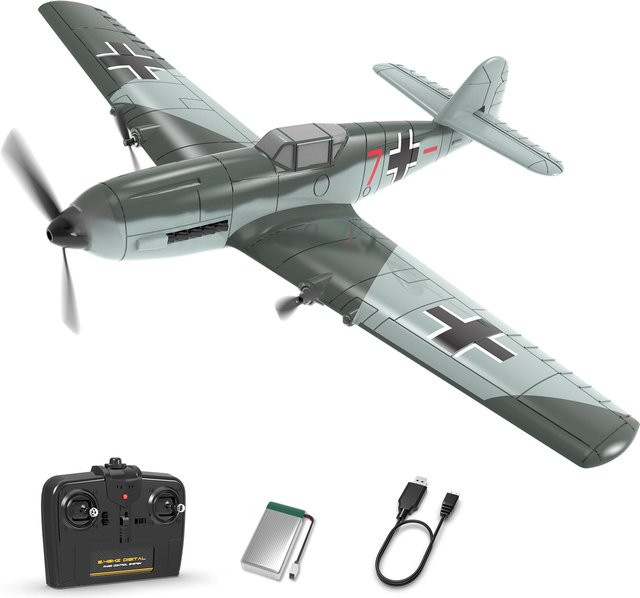 Volantexrc BF109, RC-Flugzeug, Starrflügel, 3-Kanal, mit Gyro-Stabilisator - Bild 1