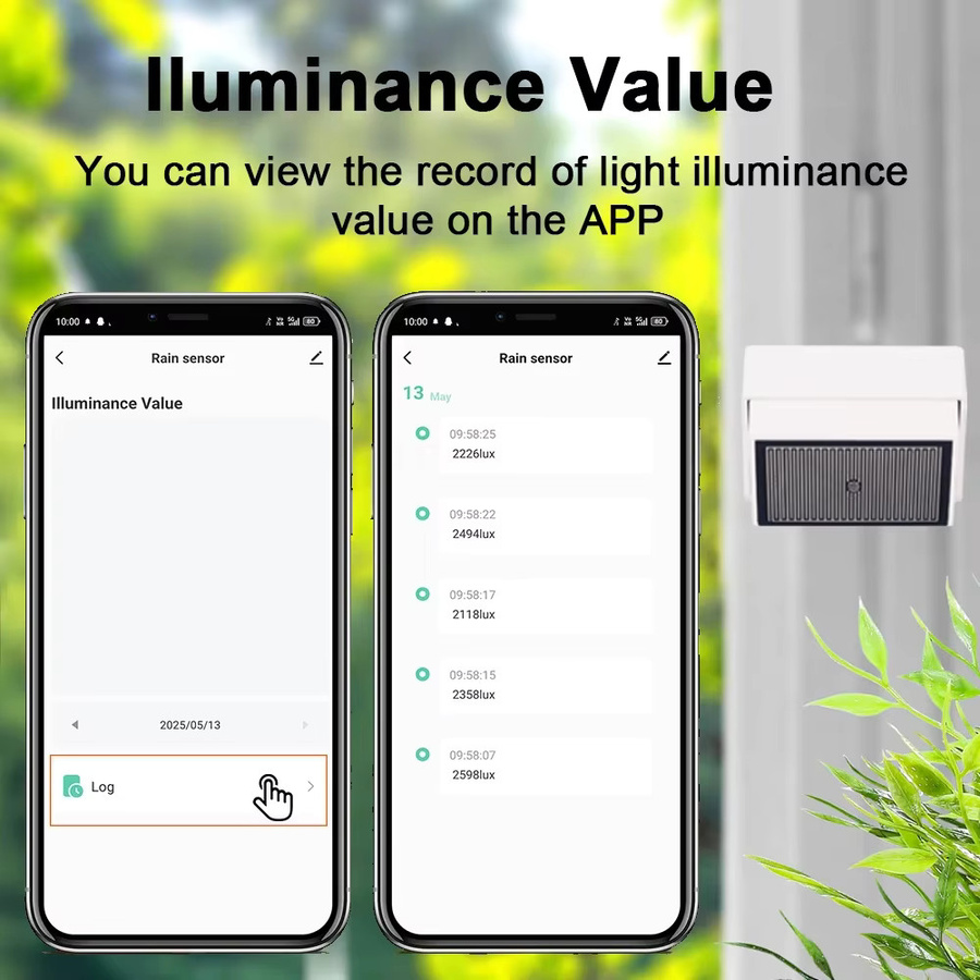 Tuya Zigbee Regentropfen-Erkennungssensor mit Lichtdetektor IPX4 wasserdicht für Outdoor, Farbe: Weiß, kompatibel mit Home Assistant und Zigbee2mqtt - Bild 4