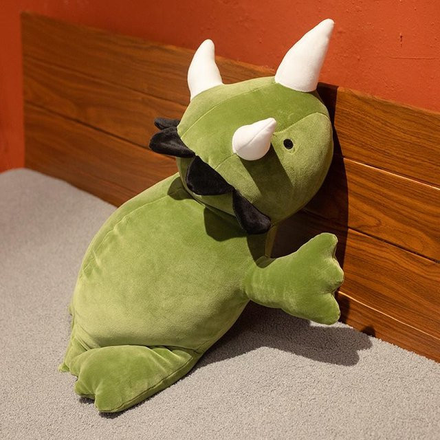 Yiran toy Dinosaurier-Plüschtier, rosa-grün, 35cm - Bild 1