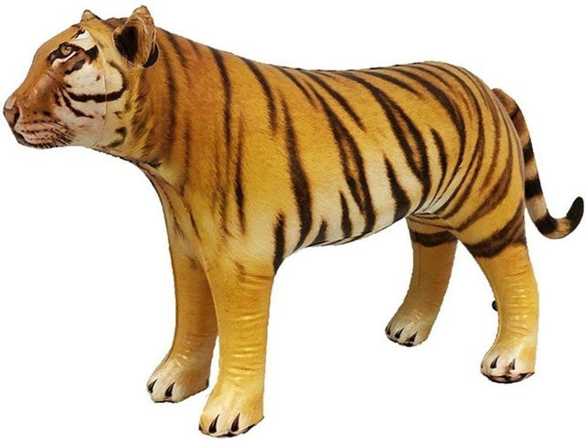 Aufblasbare Tierballons Wild Woodland Dekoration von lingfeng in Multicolor, Set mit Kuh, Elefant, Giraffe und Tiger aus PVC - Bild 1
