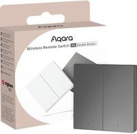 Aqara Funk-Fernschalter H1 Doppelwippe in Grau mit ZigBee und Batteriebetrieb - Bild 1