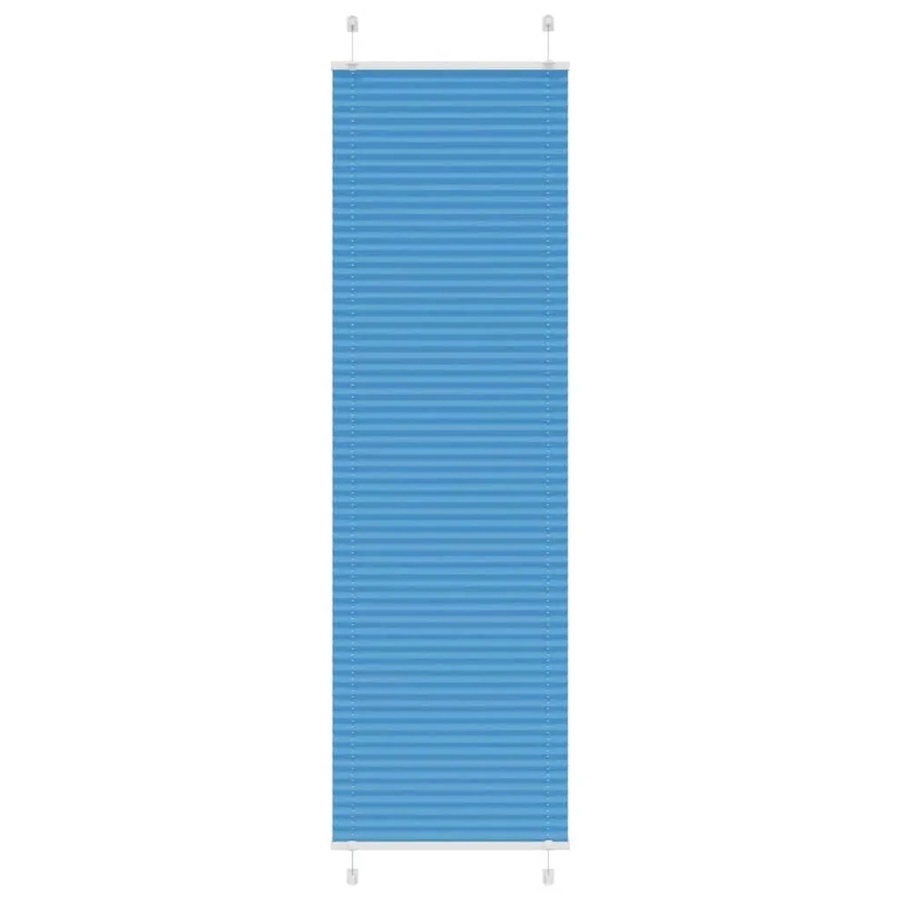 vidaXL Plissee Blau semi-transparent aus Polyester, B: 60 cm, H: 200 cm - Bild 2