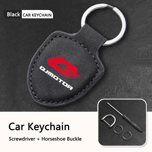 Schlüsselanhänger Qjmotor, schwarz, Unisex - Bild 1