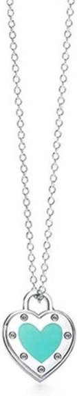 YIRAN Jewelry Halskette 925 Silber, Weiß, Zirkonia, 45 cm, Unisex - Bild 1
