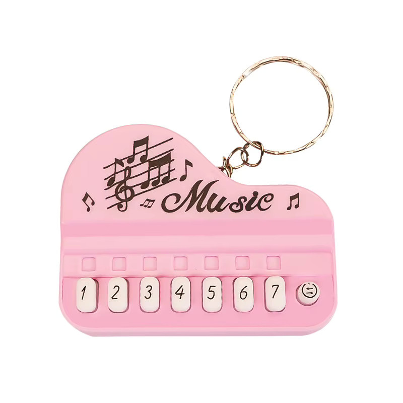 LENNIK Mini Elektronisches Keyboard-Schlüsselanhänger, Musikinstrument Spielzeug, Grün, Bunt / Mehrfarbig - Bild 3