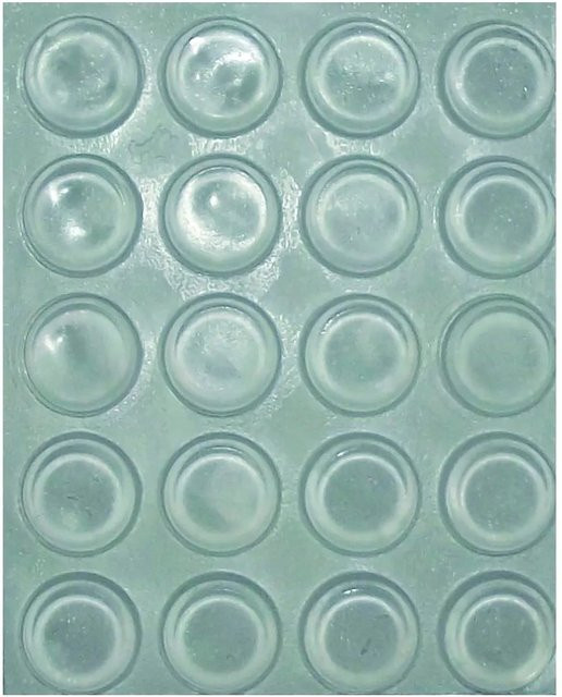 Simausrom Türanschlagdämpfer TDK1 selbstklebend aus Kunststoff in Transparent, Durchmesser: 13 mm, Höhe: 4 mm - Bild 1