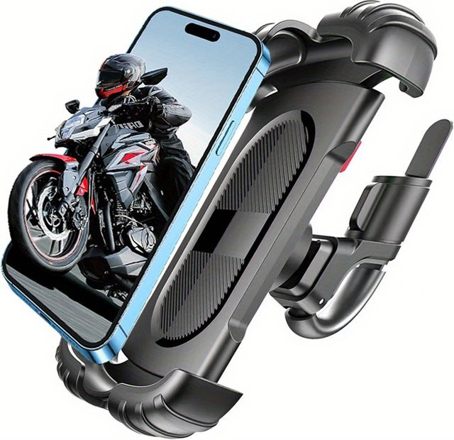 DUTRIEUX Fahrrad-Telefonhalterung und Motorrad-Lenkerhalterung in Schwarz - Bild 1
