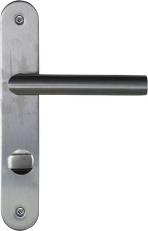 ALPERTEC Langschild-Garnitur aus Edelstahl in Silber matt - Bild 1