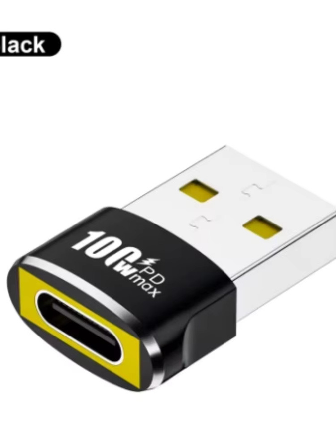 USB-C auf USB-A Adapter in Grün mit PD 100W Schnellladung und OTG-Funktion für iPhone 15, Samsung und Xiaomi - Bild 5