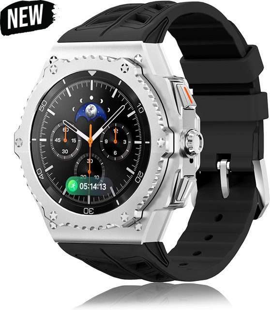 FancyWrist Uhrenarmband-Set für Samsung Watch 8 Classic 46 mm, Edelstahl, Silikon - Bild 1