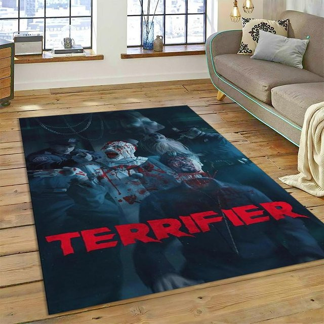 Karpetti 3D Terrifier 3 Horror Clown Teppich, Mehrfarbig, B/B: 120 x 160 cm - Bild 1