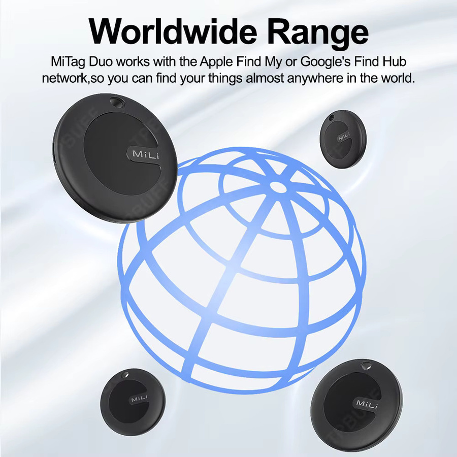 TPBUFF Dual System GPS Tracker für iOS und Android mit Bluetooth und Google Unterstützung, tragbarer Anti-Verlust Alarm Tracker in Schwarz oder Weiß - Bild 4