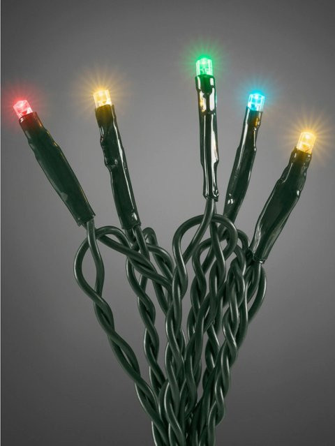 Konstsmide LED Microkette mit 50 bunten Lichtern, 24 V, Multicolor - Bild 1