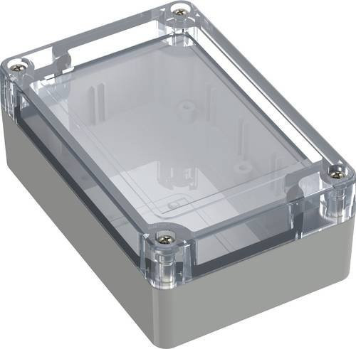 TRU COMPONENTS Universal-Gehäuse aus Polycarbonat in Lichtgrau B/T/H: 105 x 70 x 40 mm - Bild 1