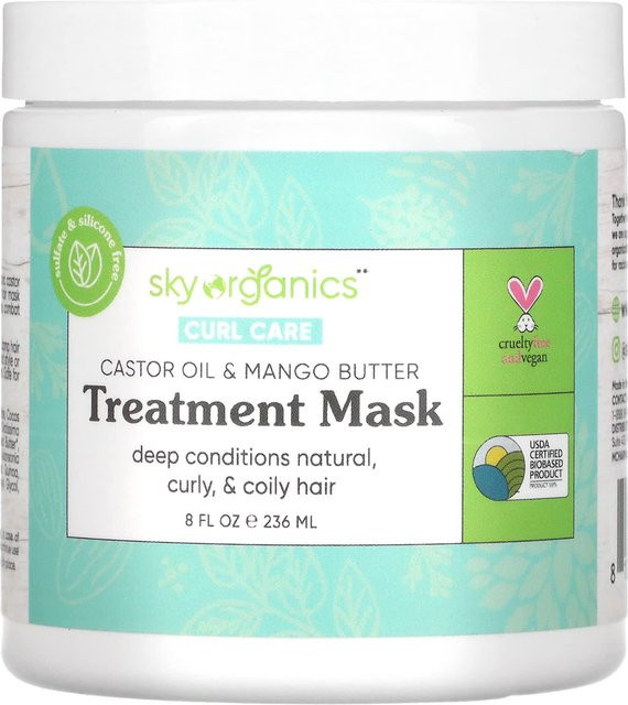 Sky Organics Curl Care Treatment Hair Mask, 236 ml, lockiges Haar - Bild 1