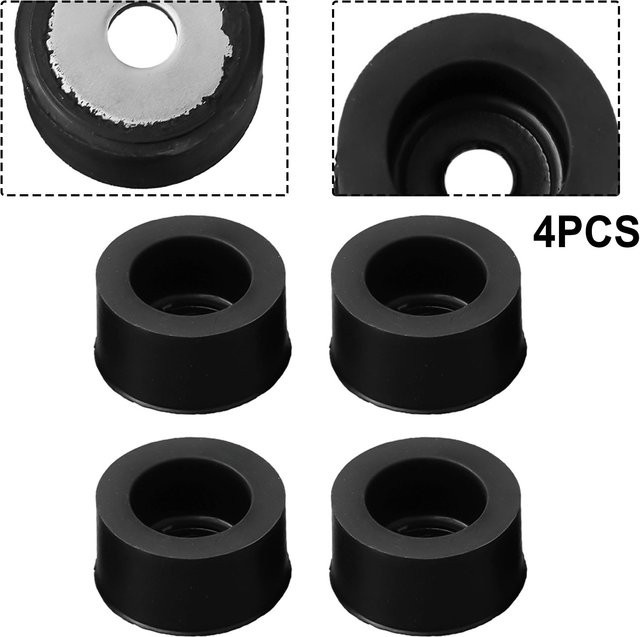 Vibratite Gummi Puffer Set für TS410 TS420 TS510 TS700 TS760 Ersatz Cut-Off Sägen Zubehör, Schwarz - Bild 1