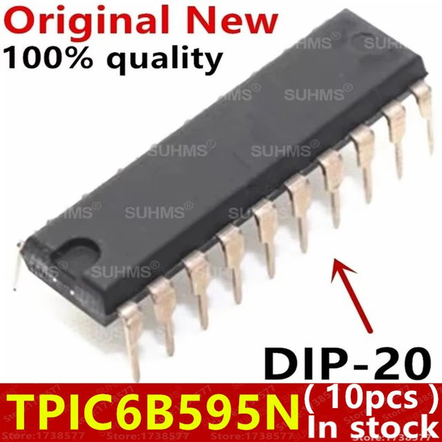 10 Stück TPIC6B595N Chipsatz DIP-20 in Schwarz - Bild 1