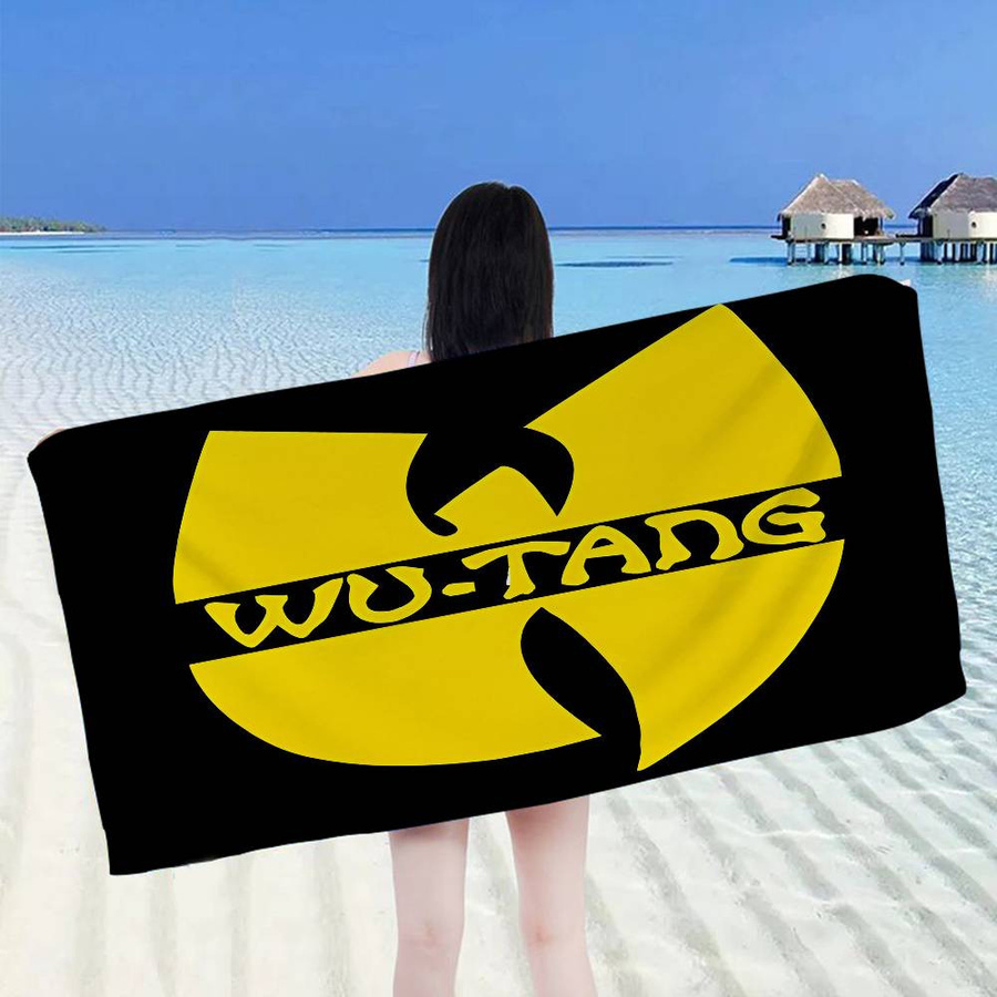 WU-TANG-CLAN HIP-HOP Mikrofaser Strandtuch, Saugfähig und Schnelltrocknend, B/H: 50 x 100 cm, Multicolour - Bild 3