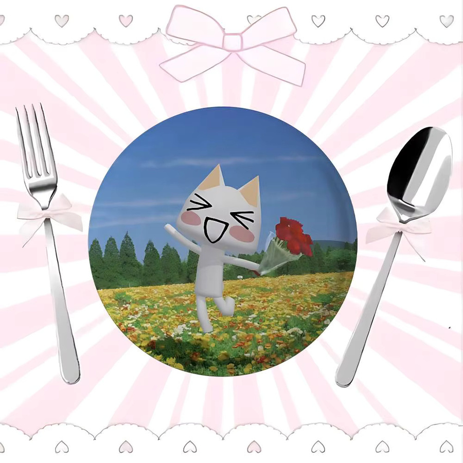 Kayou Brosche, T-Tolo CatS Kawaii, Weißblech, Metall - Bild 3