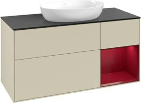 V&B Waschtischunterschrank Finion in Silbergrau lackiert, Breite: 120 cm, Tiefe: 50,1 cm, Höhe: 50,1 cm - Bild 1