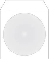 MediaRange CD/DVD Hülle in Weiß aus Papier und Kunststoff, 100 Stück - Bild 1